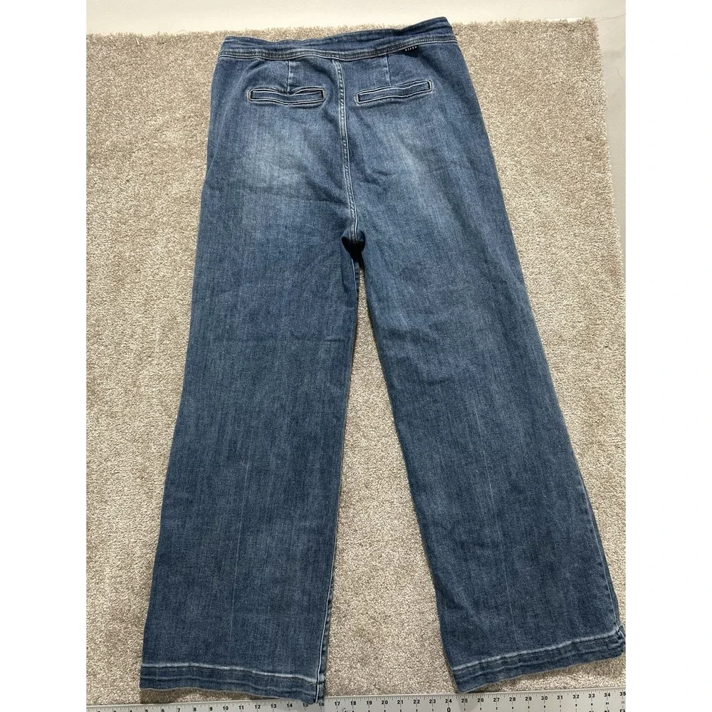 Risen Women's 2XL Button Fly Blue Denim Jeans